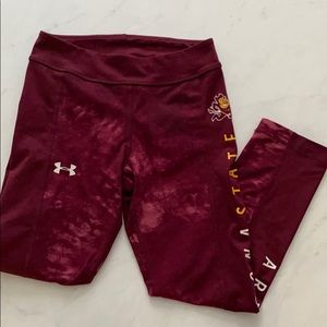 🔱ASU - Under Armour Maroon Cropped Leggings XS